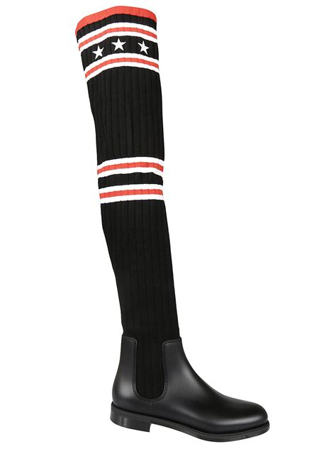 givenchy inspired boots|givenchy thigh high sock boots.